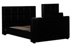 Hygena Costello Double TV Bed - Black